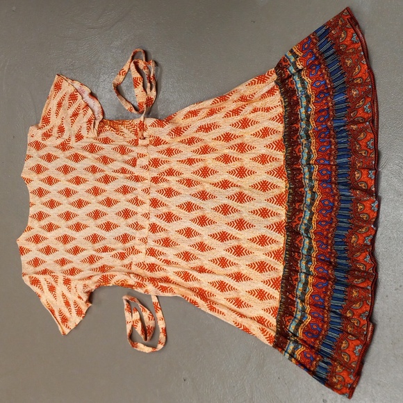 Super Cute Boho V Neck Wrap Dress - Picture 9 of 11